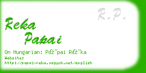 reka papai business card